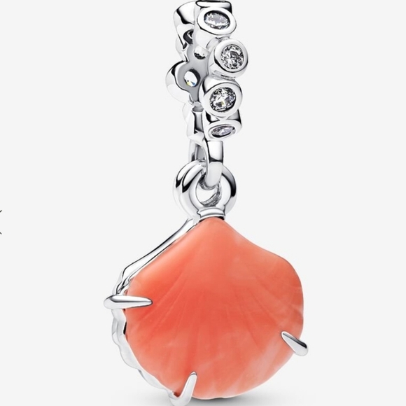 Pandora Coral-colored Shell Double Dangle CharmSterling silver - Picture 7 of 7
